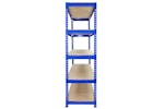 Monstershop 5 x Q Rax Warehouse Shelving Units | Blue Monstershop 5 x Q Rax Warehouse Shelving Units | Blue