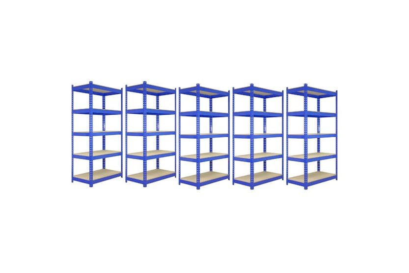 Monstershop 5 X Q-Rax Warehouse Racking Units | Blue Monstershop 5 X Q-Rax Warehouse Racking Units | Blue