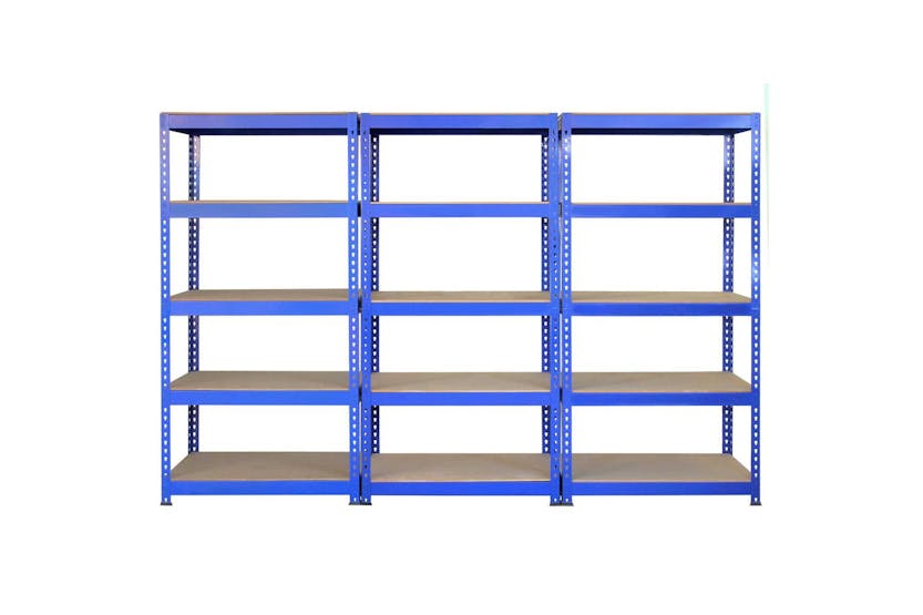 Monstershop 5 X Q-Rax Warehouse Racking Units | Blue Monstershop 5 X Q-Rax Warehouse Racking Units | Blue