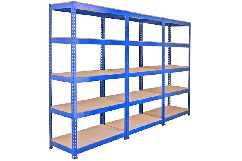 Monstershop 5 X Q-Rax Warehouse Racking Units | Blue Monstershop 5 X Q-Rax Warehouse Racking Units | Blue