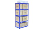 Monstershop 5 X Q-Rax Warehouse Racking Units | Blue Monstershop 5 X Q-Rax Warehouse Racking Units | Blue