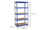 Monstershop 5 X Q-Rax Racking Units | Blue Monstershop 5 X Q-Rax Racking Units | Blue