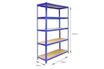 Monstershop 5 x T-Rax Warehouse Racking Units | Blue Monstershop 5 x T-Rax Warehouse Racking Units | Blue