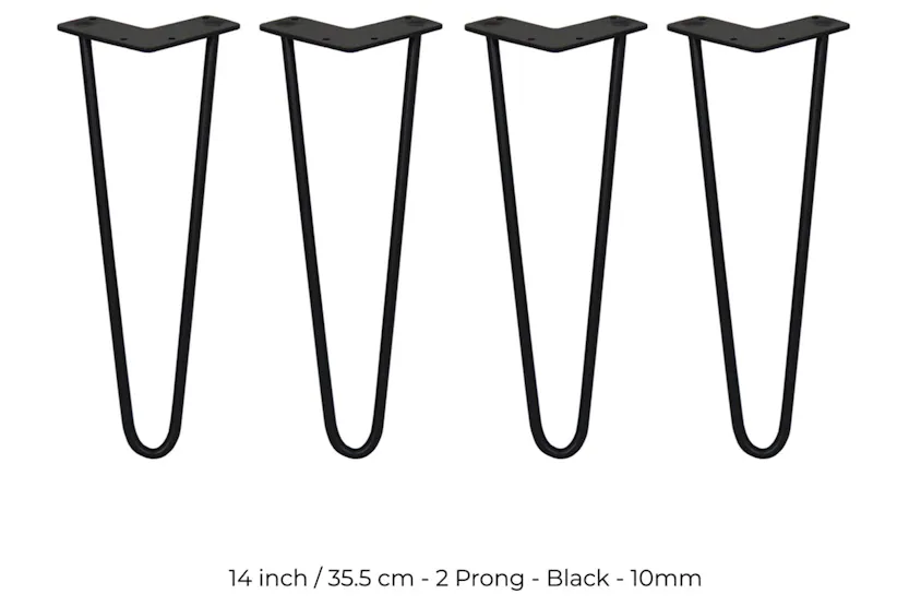 Monstershop Hairpin Legs - 2 Prong | 10mm Monstershop Hairpin Legs - 2 Prong | 10mm