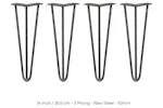 Monstershop Hairpin Legs 3 Prong | 10mm Monstershop Hairpin Legs 3 Prong | 10mm