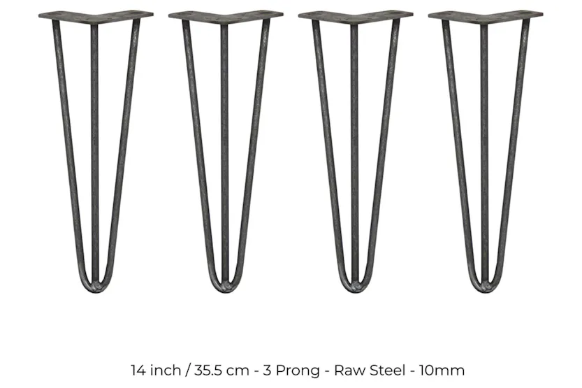 Monstershop Hairpin Legs 3 Prong | 10mm Monstershop Hairpin Legs 3 Prong | 10mm