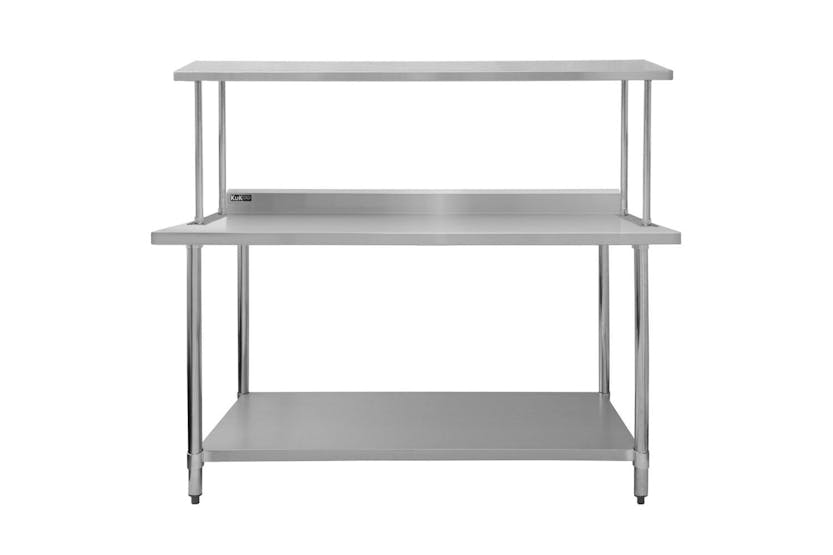 Monstershop 5ft Catering Bench with Single Over-Shelf Monstershop 5ft Catering Bench with Single Over-Shelf