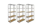 Monstershop 6 x Galwix Galvanised Racking Units | Silver Monstershop 6 x Galwix Galvanised Racking Units | Silver