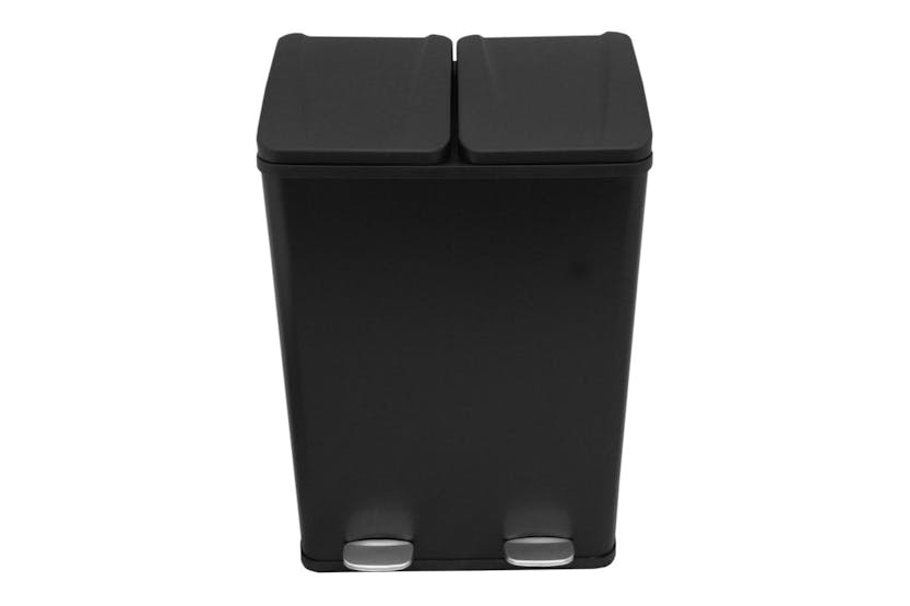 Monstershop 60L Dual Pedal Bin | Black Monstershop 60L Dual Pedal Bin | Black
