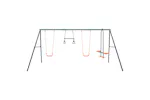 Vidaxl Swing Set With Gymnastic Rings And 4 Seats Steel Vidaxl Swing Set With Gymnastic Rings And 4 Seats Steel