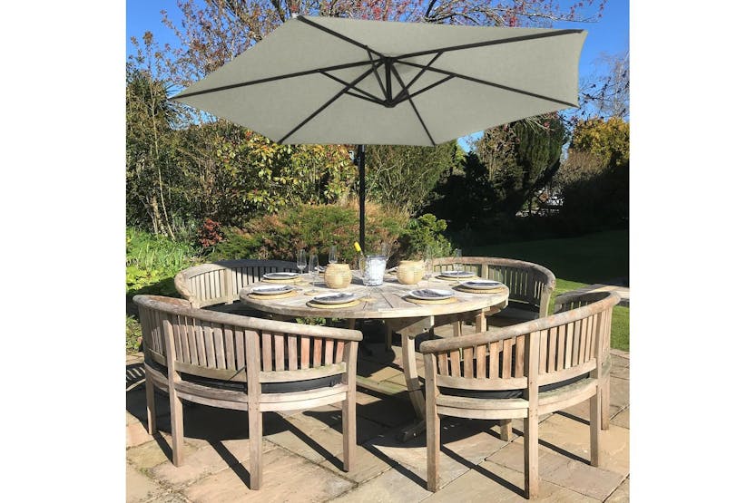 Monstershop Cantilever Parasol | Cream Monstershop Cantilever Parasol | Cream