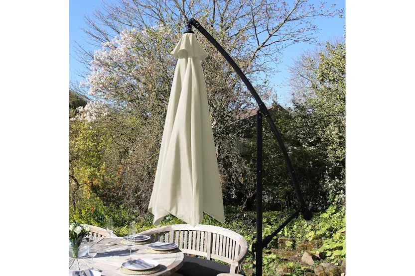 Monstershop Cantilever Parasol & Fan Base | Cream Monstershop Cantilever Parasol & Fan Base | Cream