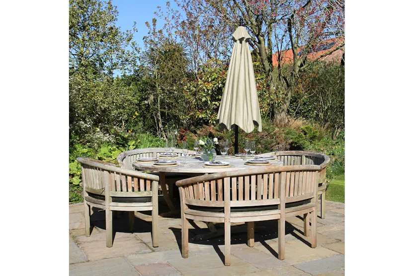 Monstershop Cantilever Parasol & Fan Base | Cream Monstershop Cantilever Parasol & Fan Base | Cream