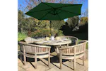 Monstershop Cantilever Parasol and Fan Base | Green Monstershop Cantilever Parasol and Fan Base | Green