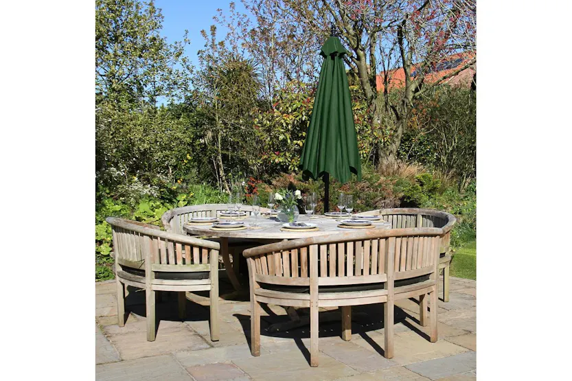 Monstershop Cantilever Parasol and Fan Base | Green Monstershop Cantilever Parasol and Fan Base | Green