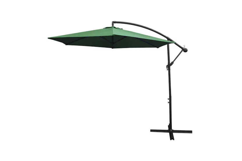 Monstershop Cantilever Parasol and Square Base | Green Monstershop Cantilever Parasol and Square Base | Green