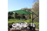 Monstershop Cantilever Parasol and Square Base | Green Monstershop Cantilever Parasol and Square Base | Green