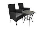 Monstershop Rattan Garden Furniture Set | Black Monstershop Rattan Garden Furniture Set | Black