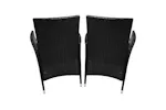Monstershop Rattan Garden Furniture Set | Black Monstershop Rattan Garden Furniture Set | Black
