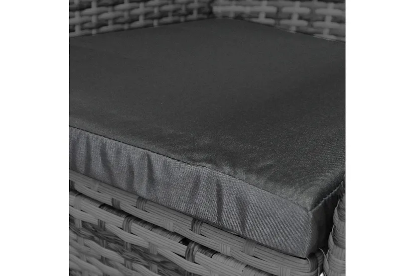 Monstershop Rattan Bistro Garden Furniture Set | Grey Monstershop Rattan Bistro Garden Furniture Set | Grey