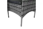 Monstershop Rattan Bistro Garden Furniture Set | Grey Monstershop Rattan Bistro Garden Furniture Set | Grey