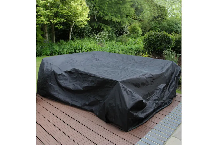 Monstershop Rattan Corner Sofa Set | Light Grey Monstershop Rattan Corner Sofa Set | Light Grey