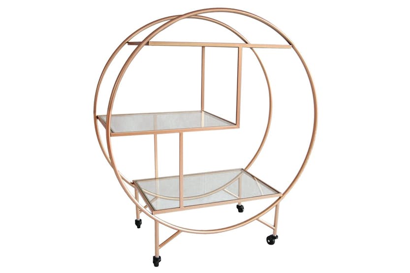 Monstershop Drinks Trolley Bar Cart | Rose Gold | Large Monstershop Drinks Trolley Bar Cart | Rose Gold | Large