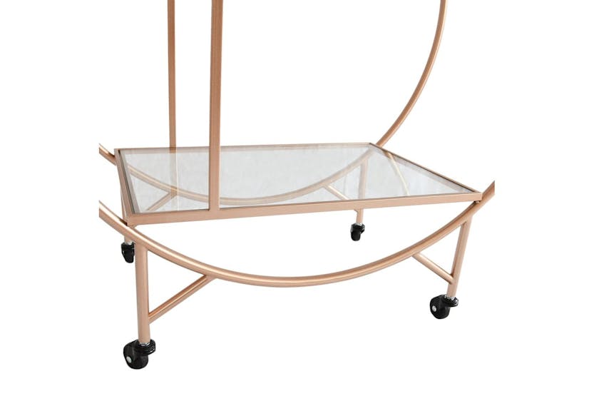 Monstershop Drinks Trolley Bar Cart | Rose Gold | Large Monstershop Drinks Trolley Bar Cart | Rose Gold | Large