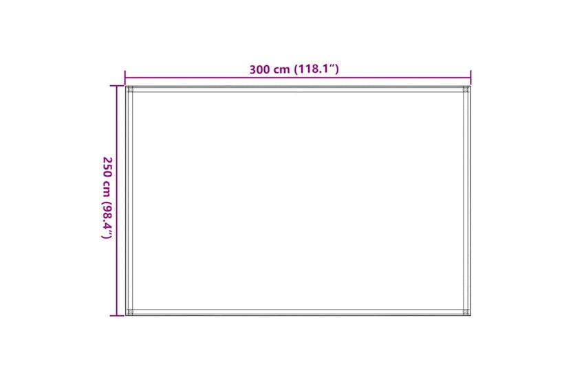 vidaXL 310821 Tent Carpet 250x300cm Anthracite And White vidaXL 310821 Tent Carpet 250x300cm Anthracite And White