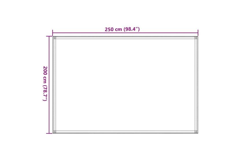 vidaXL 91259 Tent Carpet 250x200cm Anthracite vidaXL 91259 Tent Carpet 250x200cm Anthracite