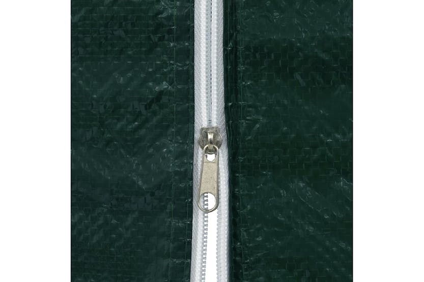 vidaXL Party Tent Sidewall 2 Pcs With Zipper Pe Green vidaXL Party Tent Sidewall 2 Pcs With Zipper Pe Green