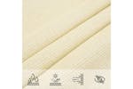vidaXL 42287 Sunshade Sail Hdpe Square 3.6x3.6 M Cream vidaXL 42287 Sunshade Sail Hdpe Square 3.6x3.6 M Cream