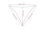 vidaXL 311312 Sunshade Sail 160 G/m² Light Green 3.5x3.5x4.9 M Hdpe vidaXL 311312 Sunshade Sail 160 G/m² Light Green 3.5x3.5x4.9 M Hdpe