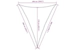 vidaXL 311428 Sunshade Sail 160 G/m² Taupe 5x6x6 M Hdpe vidaXL 311428 Sunshade Sail 160 G/m² Taupe 5x6x6 M Hdpe
