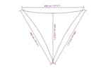vidaXL 311368 Sunshade Sail 160 G/m² Terracotta 4x4x4 M Hdpe vidaXL 311368 Sunshade Sail 160 G/m² Terracotta 4x4x4 M Hdpe