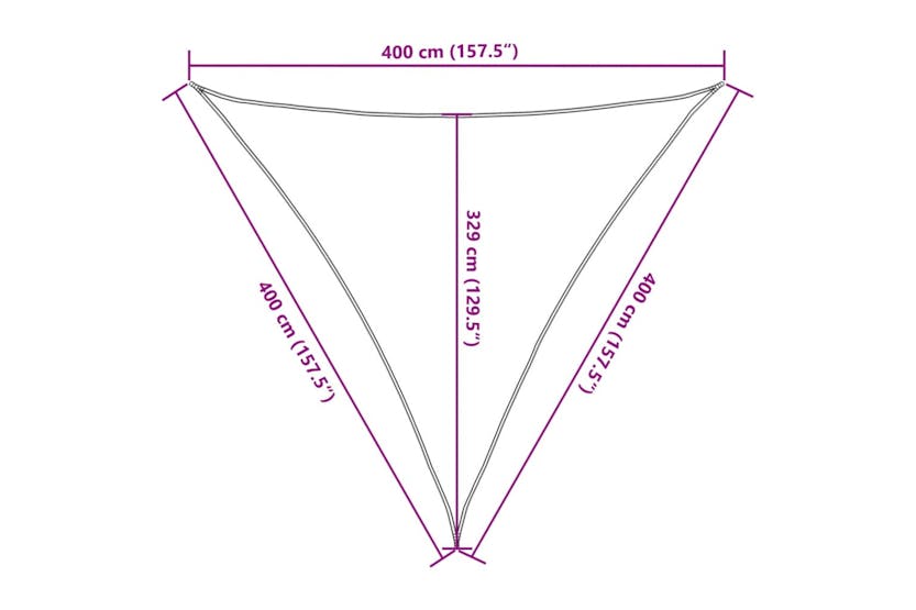 vidaXL 311368 Sunshade Sail 160 G/m² Terracotta 4x4x4 M Hdpe vidaXL 311368 Sunshade Sail 160 G/m² Terracotta 4x4x4 M Hdpe