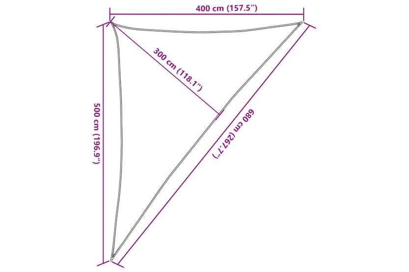 vidaXL 311321 Sunshade Sail 160 G/m² Light Green 4x5x6.8 M Hdpe vidaXL 311321 Sunshade Sail 160 G/m² Light Green 4x5x6.8 M Hdpe