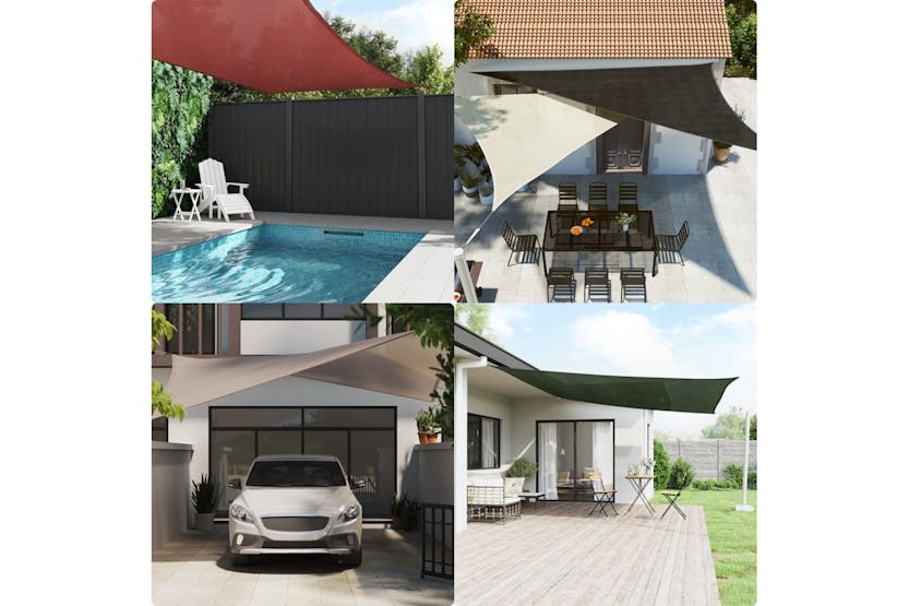 vidaXL 311492 Sunshade Sail 160 G/m² Blue 2x2 M Hdpe vidaXL 311492 Sunshade Sail 160 G/m² Blue 2x2 M Hdpe