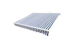 vidaXL 141010 Awning Top Sunshade Canvas Blue & White 3 X 2.5m (frame Not Included) vidaXL 141010 Awning Top Sunshade Canvas Blue & White 3 X 2.5m (frame Not Included)