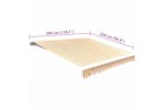vidaXL 141016 Awning Top Sunshade Canvas Sunflower Yellow & White 3x2.5m vidaXL 141016 Awning Top Sunshade Canvas Sunflower Yellow & White 3x2.5m