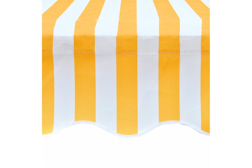 vidaXL 141016 Awning Top Sunshade Canvas Sunflower Yellow & White 3x2.5m vidaXL 141016 Awning Top Sunshade Canvas Sunflower Yellow & White 3x2.5m