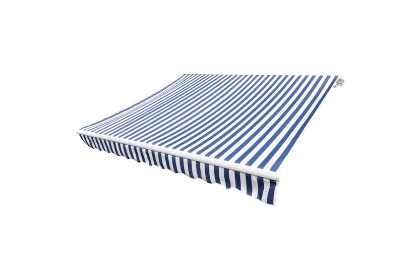 vidaXL 143699 Awning Top Sunshade Canvas Blue & White 350x250cm vidaXL 143699 Awning Top Sunshade Canvas Blue & White 350x250cm