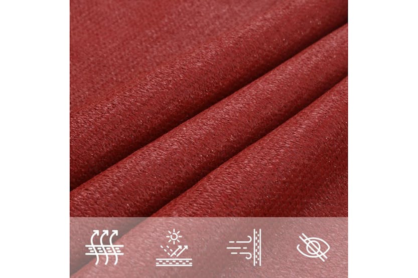 vidaXL 311607 Sunshade Sail 160 G/m² Red 4.5x4.5 M Hdpe vidaXL 311607 Sunshade Sail 160 G/m² Red 4.5x4.5 M Hdpe