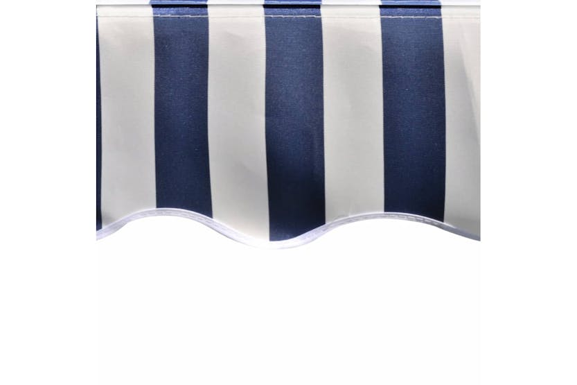 vidaXL 143699 Awning Top Sunshade Canvas Blue & White 350x250cm vidaXL 143699 Awning Top Sunshade Canvas Blue & White 350x250cm