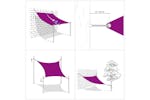 vidaXL 311093 Sunshade Sail 160 G/m² Anthracite 4x4x4 M Hdpe vidaXL 311093 Sunshade Sail 160 G/m² Anthracite 4x4x4 M Hdpe