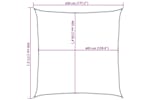 vidaXL 311112 Sunshade Sail 160 G/m² Beige 4.5x4.5 M Hdpe vidaXL 311112 Sunshade Sail 160 G/m² Beige 4.5x4.5 M Hdpe