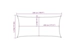 vidaXL 311126 Sunshade Sail 160 G/m² Beige 2.5x5 M Hdpe vidaXL 311126 Sunshade Sail 160 G/m² Beige 2.5x5 M Hdpe