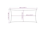 vidaXL 311130 Sunshade Sail 160 G/m² Beige 3x6 M Hdpe vidaXL 311130 Sunshade Sail 160 G/m² Beige 3x6 M Hdpe