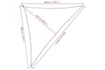 vidaXL 311091 Sunshade Sail 160 G/m² Anthracite 3x4x5 M Hdpe vidaXL 311091 Sunshade Sail 160 G/m² Anthracite 3x4x5 M Hdpe