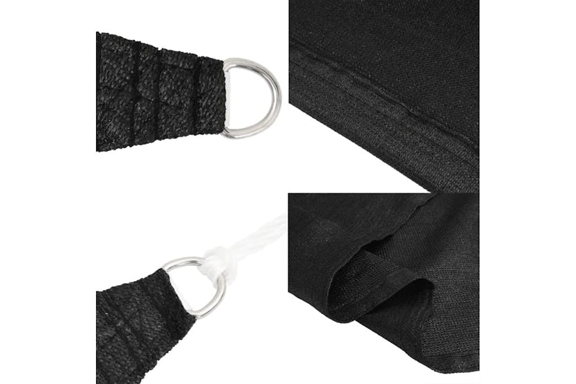 vidaXL 311748 Sunshade Sail 160 G/m² Black 3.6x3.6x3.6 M Hdpe vidaXL 311748 Sunshade Sail 160 G/m² Black 3.6x3.6x3.6 M Hdpe
